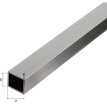 Fyrkantig aluminiumprofil med måttangivelser