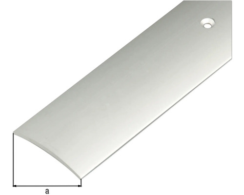 Golvprofil av metall med borrade hål