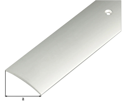 Övergångsprofil i aluminium med skruvhål