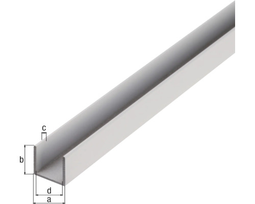 U-profil för konstruktion och fastsättning