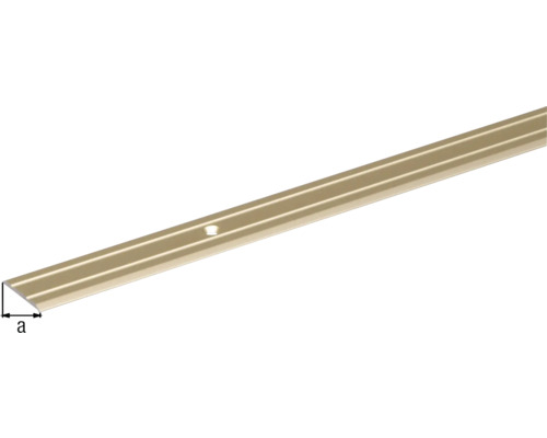 Trappkantprofil av metall med borrhål