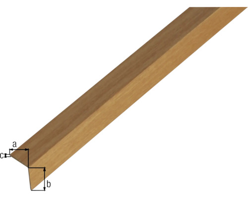 Trälist i tvärsnitt med mått