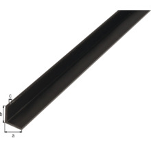 Vinkelprofil KAISERTHAL PVC svart 25x25x1,8 mm 2 m