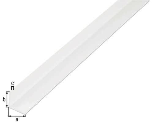 Vinkelprofil av plast