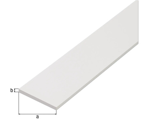Plastisk platt list med mått
