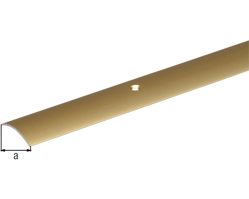 Övergångsprofil i aluminium med borrhål