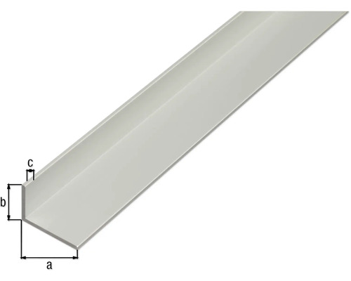 Vinkelprofil med måttangivelser a, b och c