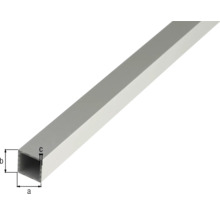 Rektangulär aluminiumprofil med måttangivelser