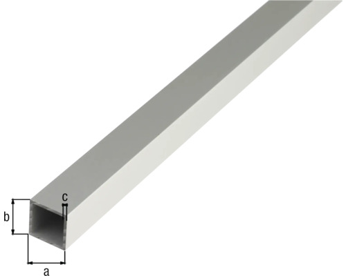 Detalj av aluminiumfyrkantsrör