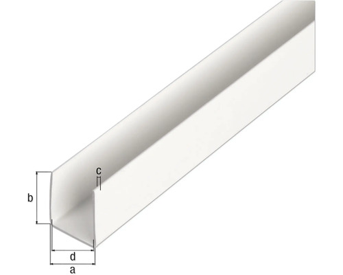 Kabelskyddskanal av plast med måttangivelser