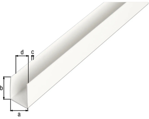 Plastprofil med måttangivelser för hemmafixare