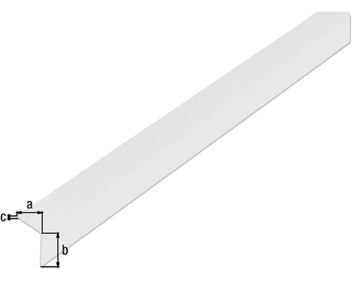 Profilremsa med måtten a, b och c