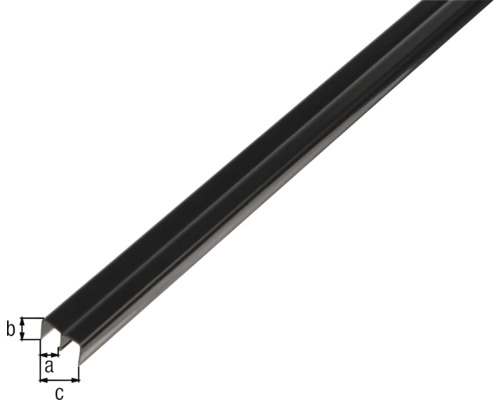 Kantskyddsprofil med måttangivelser