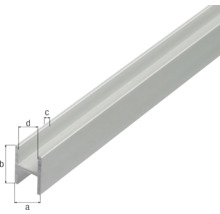 Aluminiumprofil med måttangivelser