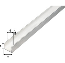 U-profil ALBERTS aluminium silver 30x20x2mm 1m