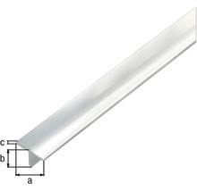 T-profil av aluminium med måttangivelser