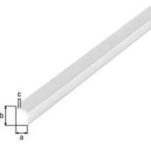 Aluminiumprofil med schematisk representation av måtten