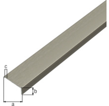 Metallisk avslutningsprofil med dimensioner
