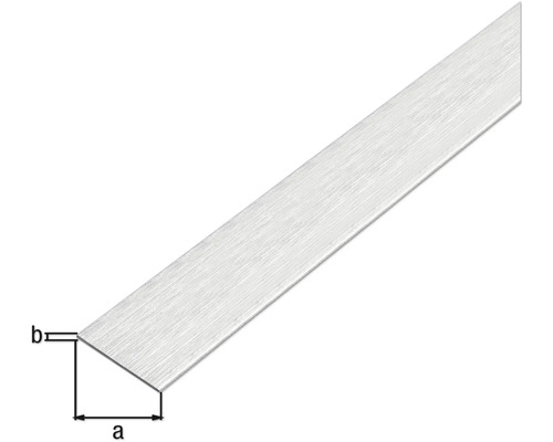 Aluminium vinkelprofil med måttangivelser