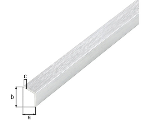 Aluminium U-profil med måttangivelser