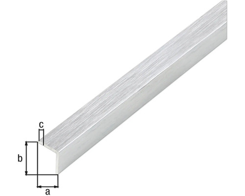 Aluminium U-profil med måttangivelser