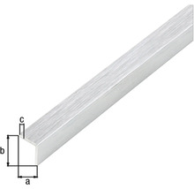 Vinkelprofil ALBERTS aluminium rostfritt stål ljus självhäftande 30x30x1mm 1m