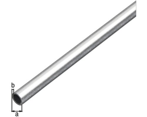 Metallrör med markeringarna a och b