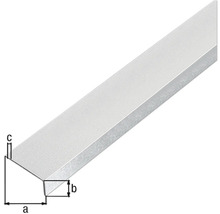 Vinkelprofil ALBERTS aluminium kulpenad silver självhäftande 20x10x1mm 1m