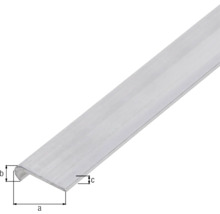 Kantprofil i aluminium med dimensioner