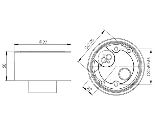 Teknisk ritning med måttangivelser
