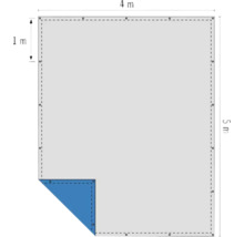 Presenning 4 meter gånger 5 meter med öljetter