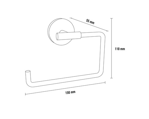 Mått på en toalettpappershållare