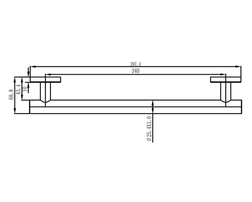 Teknisk ritning med mått