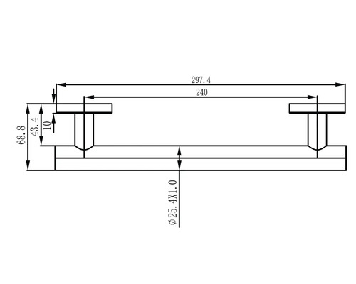 Teknisk ritning med dimensioner