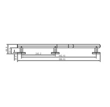 Säkerhetshandtag REIKA Comfort metall svart 602x244 mm