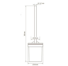 WC-borstset LENZ Nero svart matt frostad glas 4509651-thumb-5