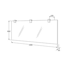 Spegel med belysning GUSTAVSBERG artic 120x65 cm LED GB7148801200