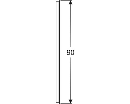 Skiss med måttangivelse 90