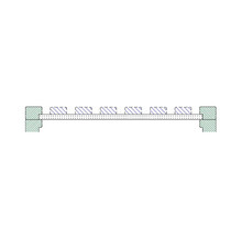 Schematisk bild av ett galler