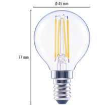 E14 LED-lampa, 45 mm diameter och 77 mm längd