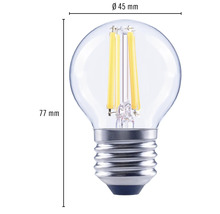 Klotlampa FLAIR LED G45 E27 2,2W(25W) 250lm 2700K varmvit dimbar klar-thumb-4
