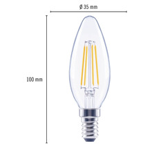Droppformad LED-lampa med måtten 100 mm x 35 mm