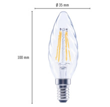 Kronljus FLAIR LED CT35 E14 4W(40W) 470lm 2700K varmvit vriden dimbar klar-thumb-4 Kronljus FLAIR LED CT35 E14 4W(40W) 470lm 2700K varmvit vriden dimbar klar-thumb-4