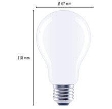 Normallampa FLAIR LED A67 E27 11W(100W) 1521lm 2700K varmvit dimbar matt-thumb-4