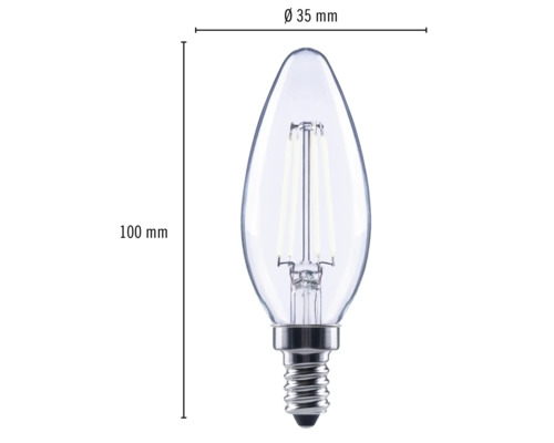 Ljuslykta, 100 millimeter hög och 35 millimeter i diameter