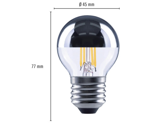 LED-lampa, 45 mm diameter, 77 mm höjd