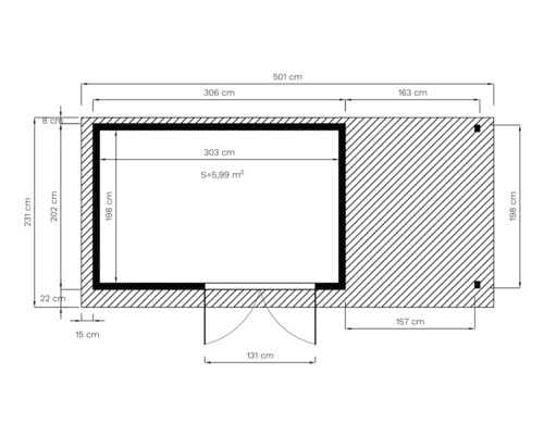 Planritning med måttangivelser