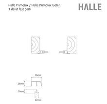 Halle Primolux Isoler måttritning