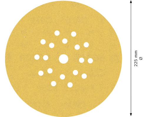Slipskiva med en diameter på 225 millimeter