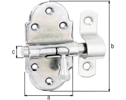 Regellås med måtten a, b och c
